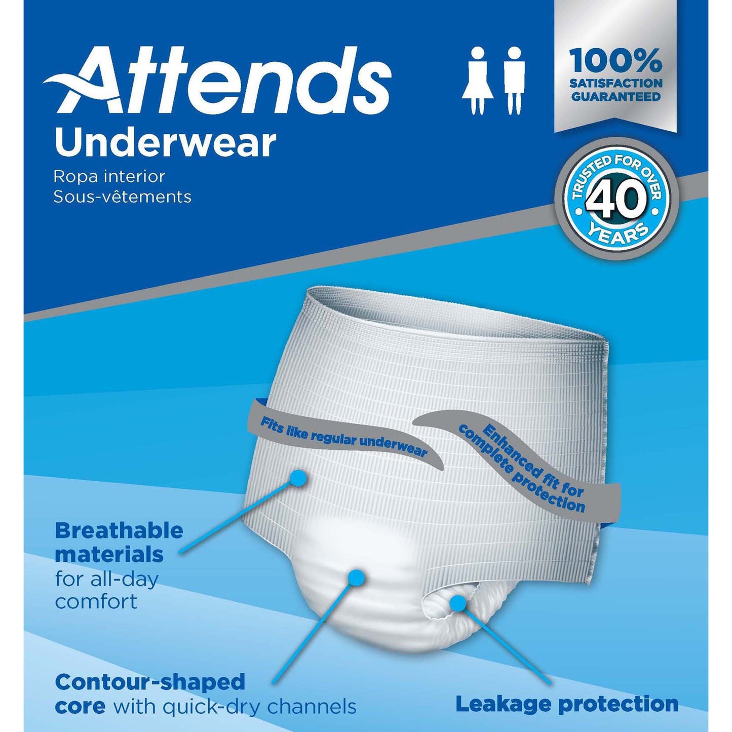 Attends® Extra Absorbency Underwear, X-Large AP0740