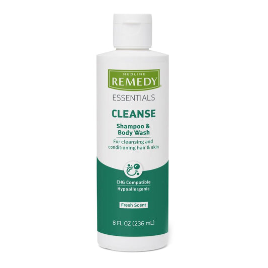 Shampoo and Body Wash Remedy Essentials 8 oz. Flip Top Bottle Citrus Vanilla Scent MSC092SBW08