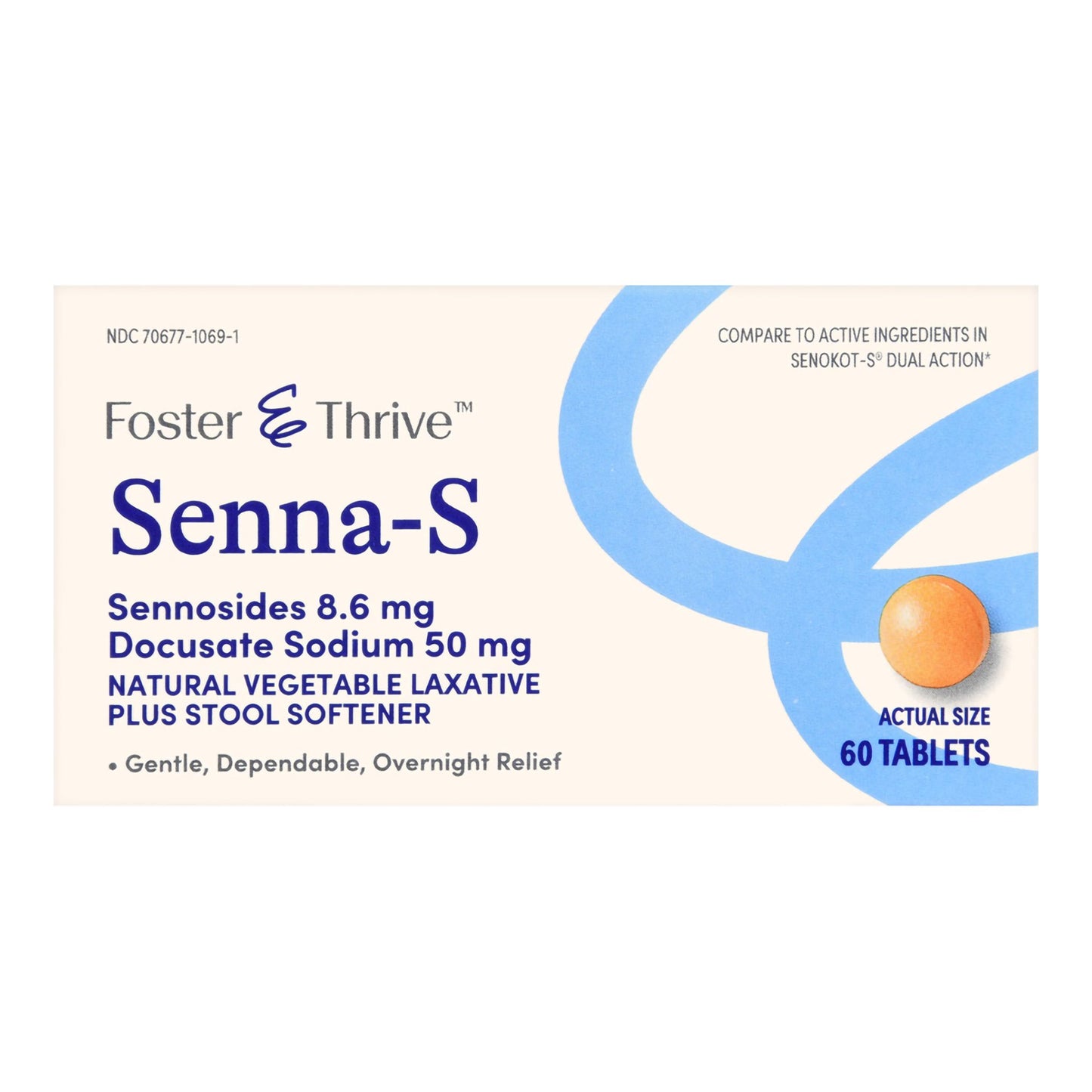 Foster & Thrive™ Senna-S Sennosides 8.6 mg Docusate Sodium 50 mg Tablets 70677106901