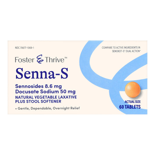 Foster & Thrive™ Senna-S Sennosides 8.6 mg Docusate Sodium 50 mg Tablets 70677106901