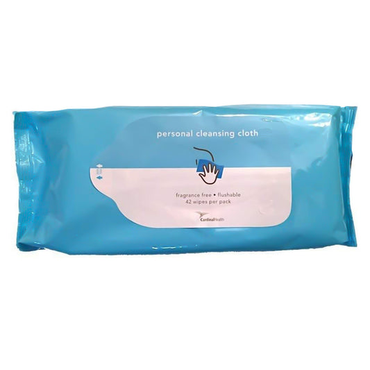 Personal Cleansing Wipe Cardinal Health™ Soft Pack Unscented 42 Count - 2AWU-42