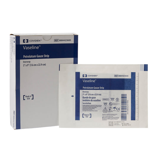 Petrolatum Impregnated Dressing Vaseline® Rectangle 3 X 9 Inch Sterile - 8884423600