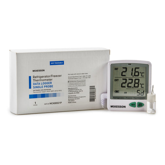 McKesson Brand McKesson Datalogging Refrigerator / Freezer Thermometer, Digital Display, -58 to +158F (-50 to +70C) MCK80021P, 1 Each