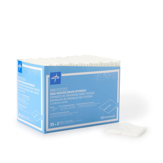 I.V. Sponge Medline 2 X 2 Inch 6-Ply Sterile 2 per Pack NON256001