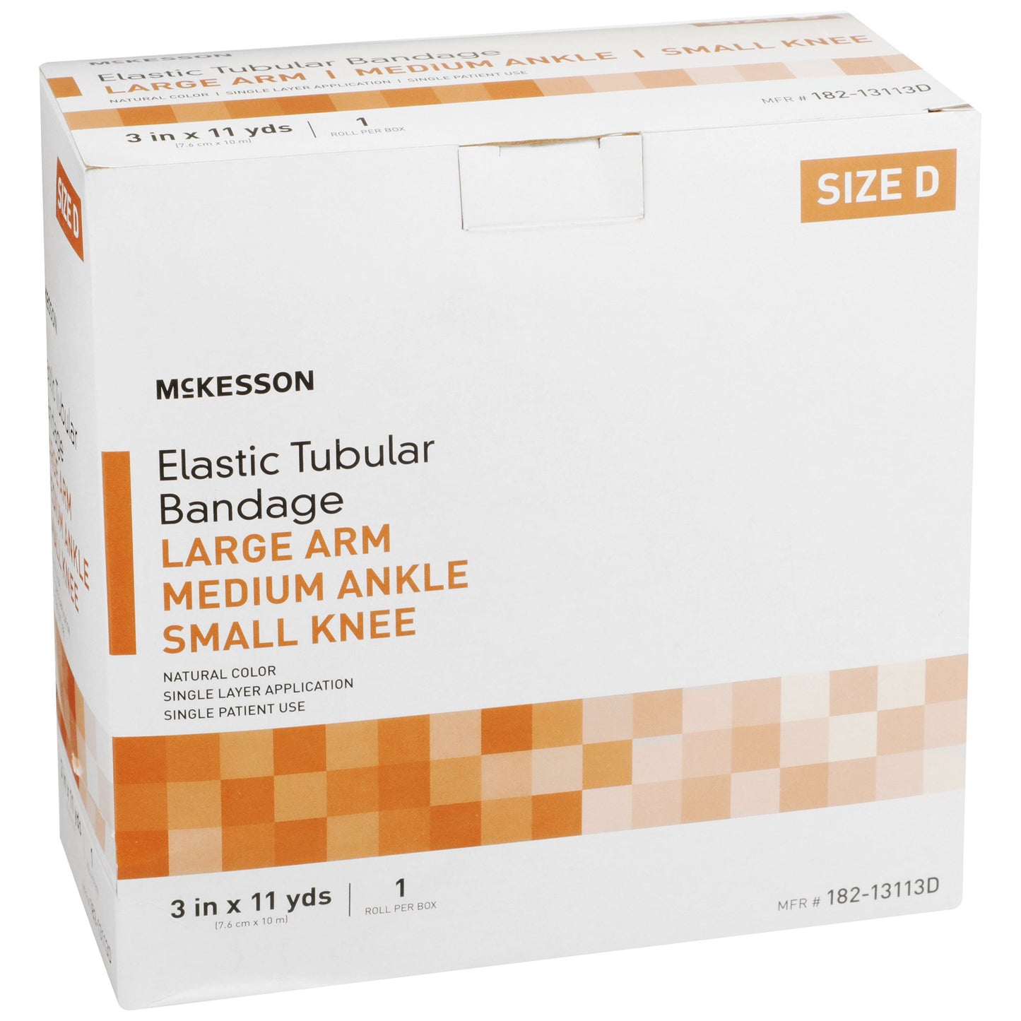McKesson Elastic Tubular Support Bandage, 3 Inch x 11 Yard 182-13113D