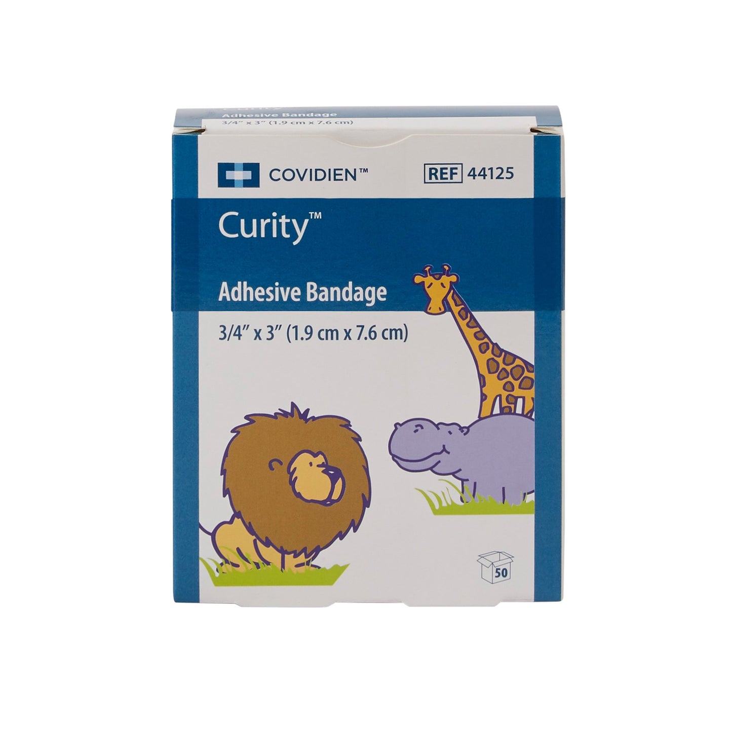 Curity™ Zoo Design Adhesive Strip, ¾ x 3 Inch 44125