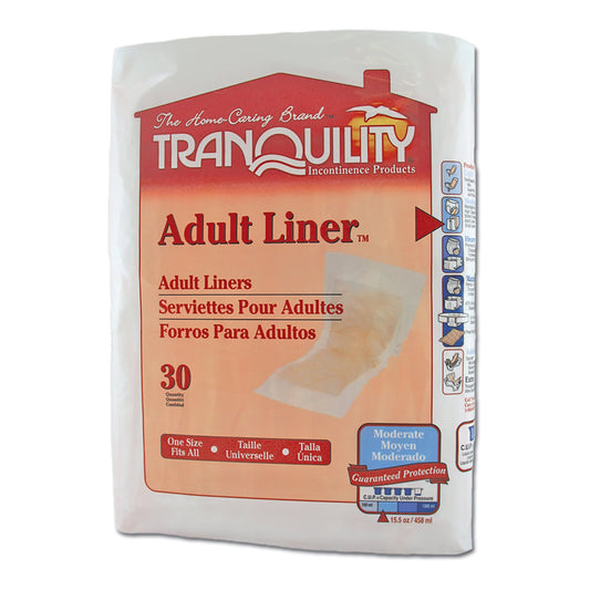 Tranquility® Moderate Incontinence Liner, 9 x 24 Inch 2078