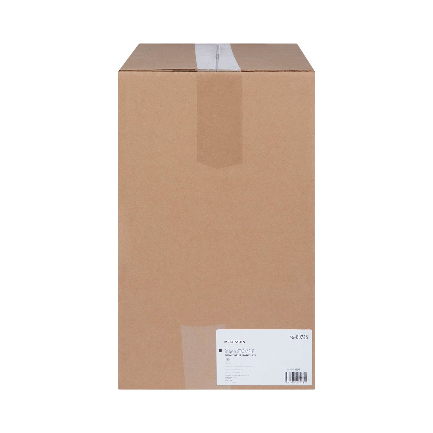 McKesson Stackable Bedpan, Non-Stick Plastic, Graphite Color 56-80245