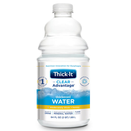 Thickened Water Thick-It® Clear Advantage® 64 oz. Bottle Unflavored Liquid IDDSI Level 3 Moderately Thick/Liquidized - B452-A5044
