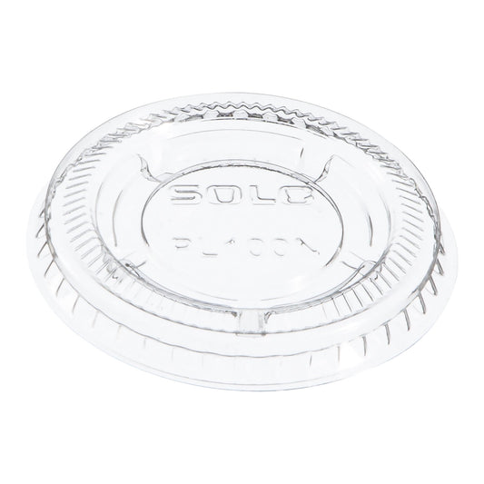 Portion Cup Lid Dart® Solo® Clear Plastic Disposable - PL100N
