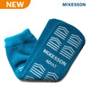 Slipper Socks McKesson Unisex Adult Large Single Tread Single Patient Use Teal 16-A-3828