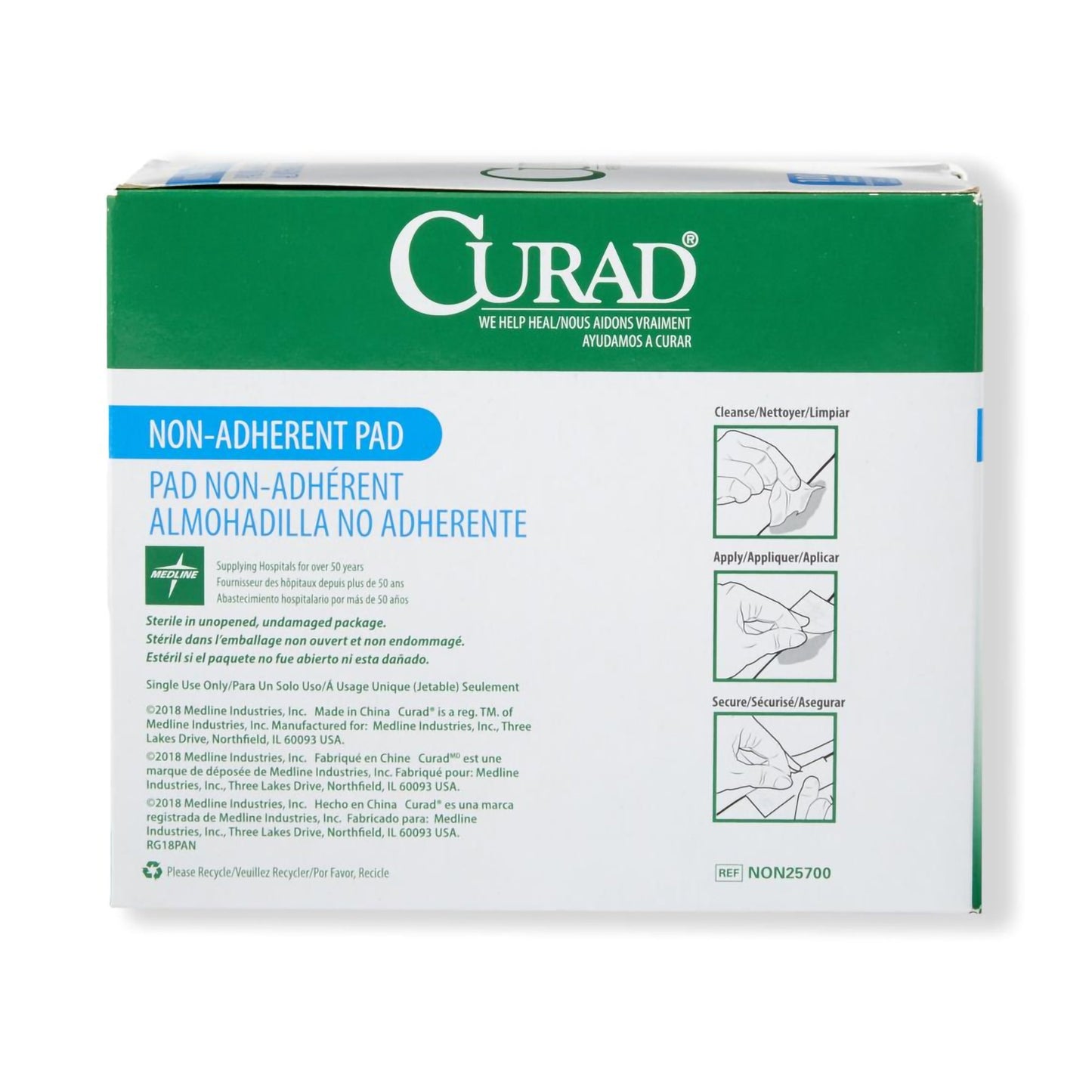 Curad® Nonadherent Dressing, 2 x 3 Inch NON25700