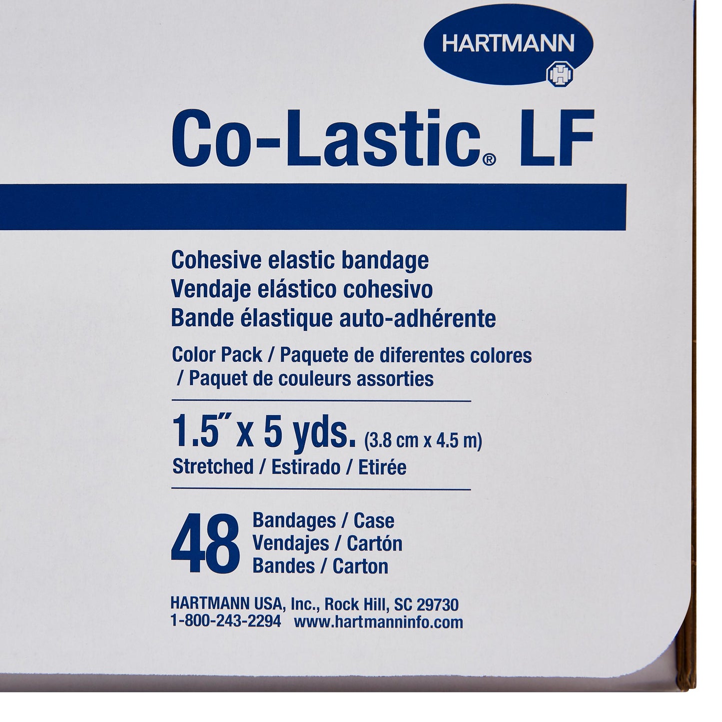 Co-Lastic® Self-adherent Closure Cohesive Bandage, 1-1/2 Inch x 5 Yard 45110000