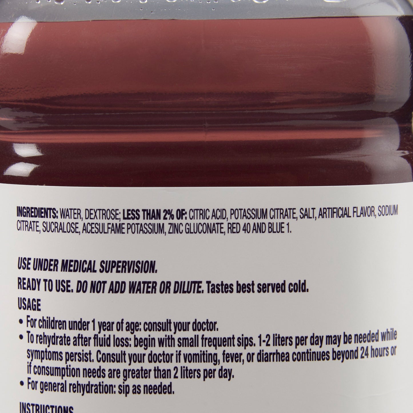 Pedialyte® Grape Electrolyte Solution, 1 Liter Bottle 00240