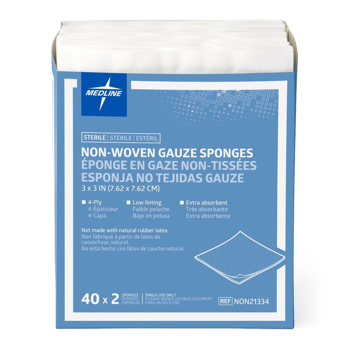 Nonwoven Sponge Avant Gauze® 3 X 3 Inch 4-Ply Sterile 2 per Pack NON21334