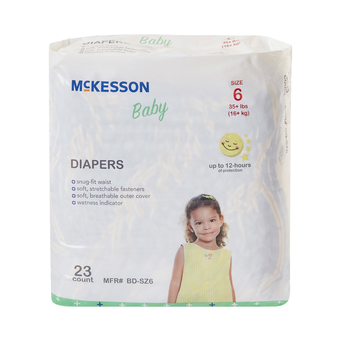 McKesson Baby Diaper, Size 6 BD-SZ6