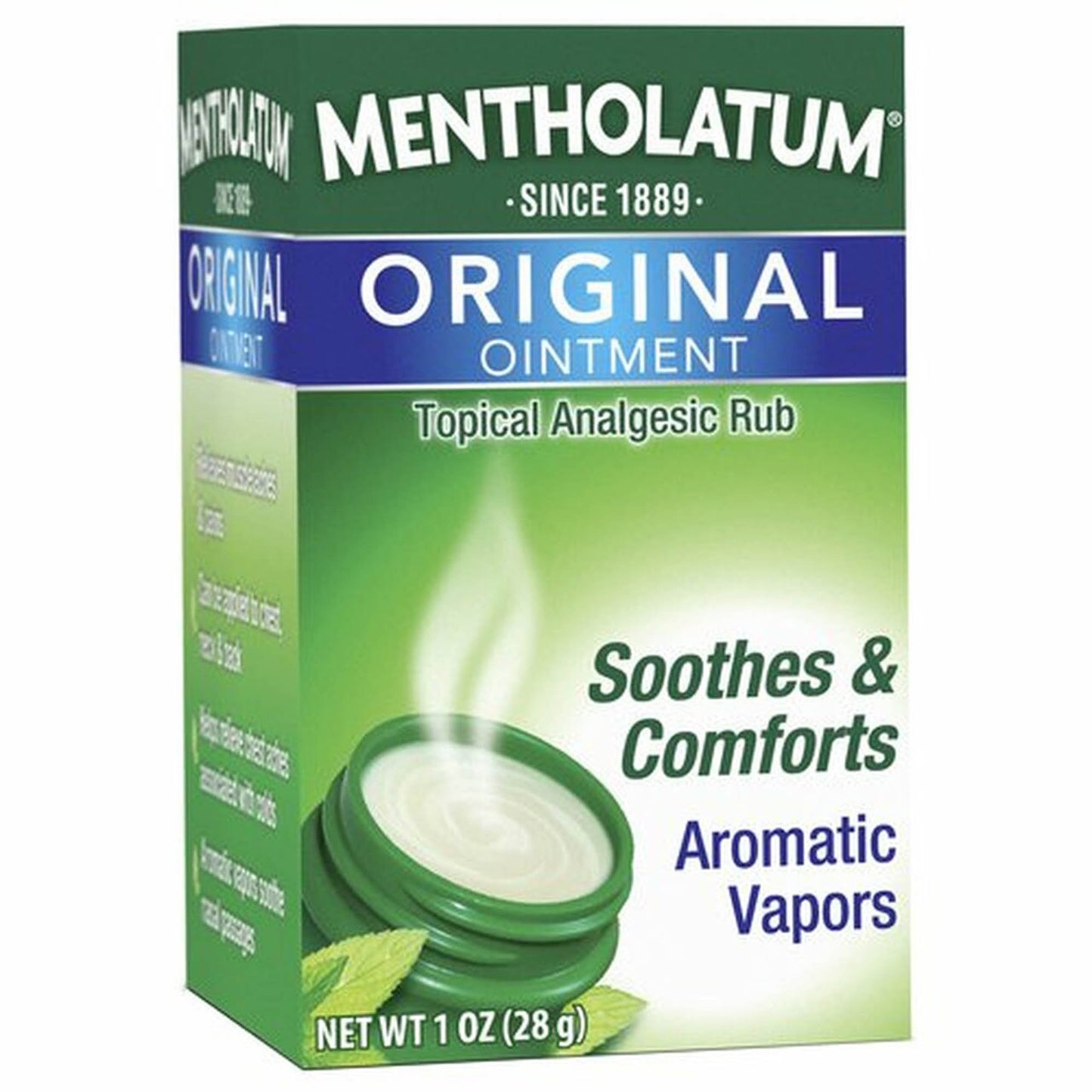 Topical Pain Relief Mentholatum® 9% - 1.3% Strength Camphor / Menthol Ointment 1 oz. - 10742000101