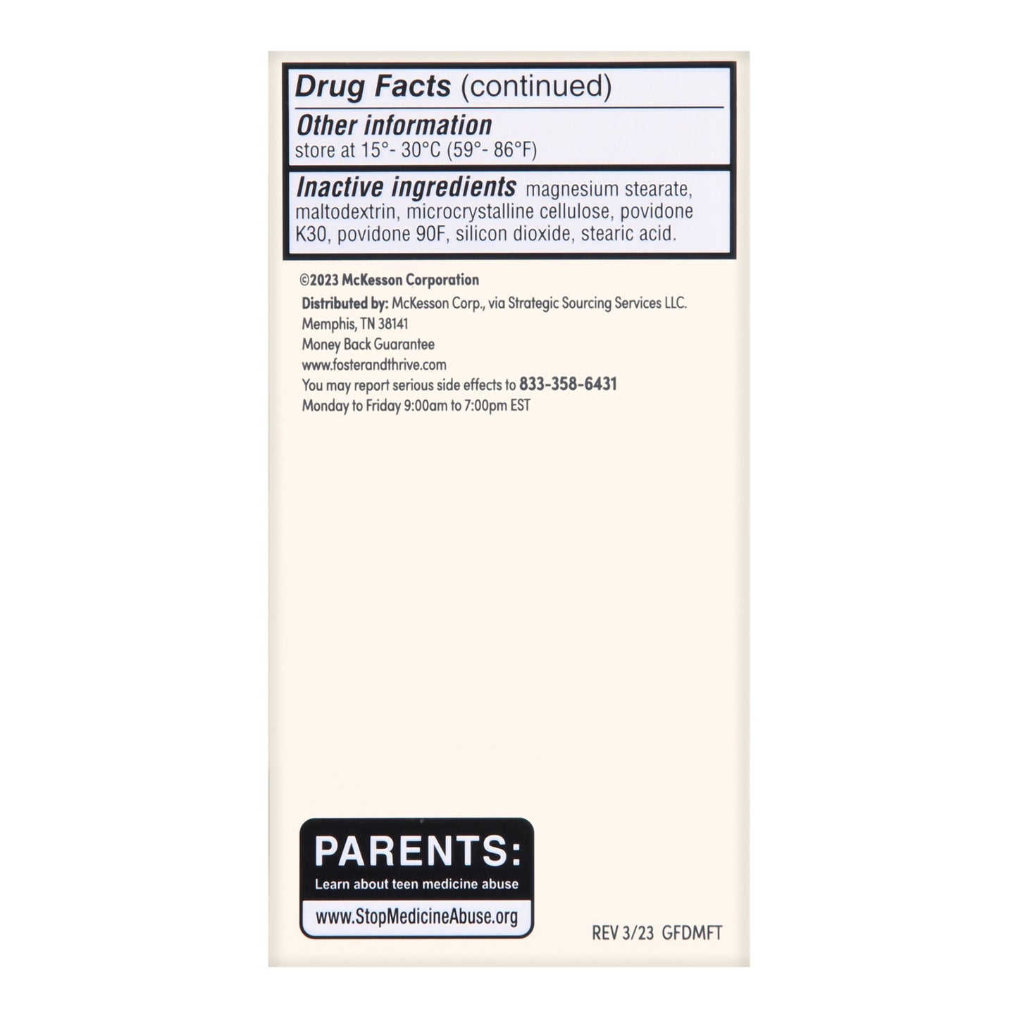 Thrive & Foster™ Chest Congestion Relief DM Guaifenesin Dextromethorphan Caplets 70677105501