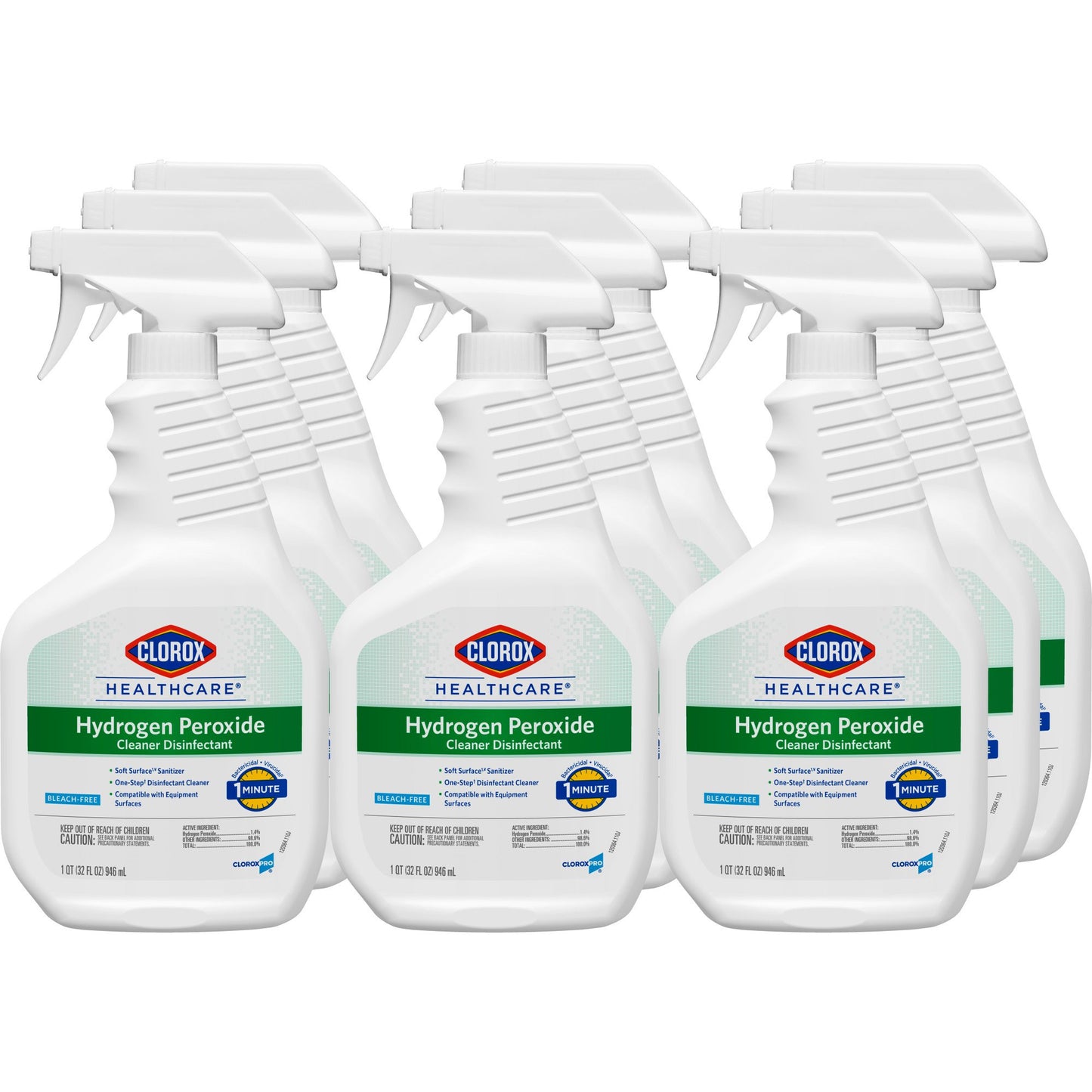 Clorox Healthcare® Hydrogen Peroxide Cleaner Disinfectant, Spray Bottle, 32 oz. 30828