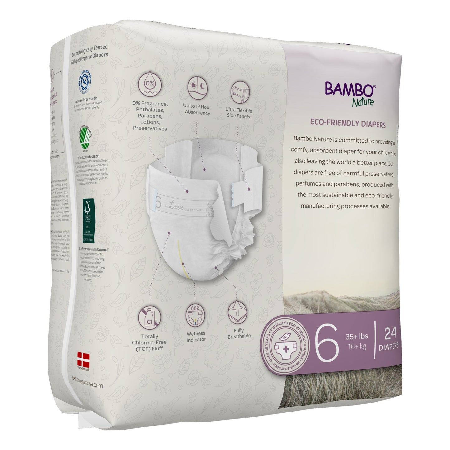 Bambo® Nature Diaper, Size 6 1000016928