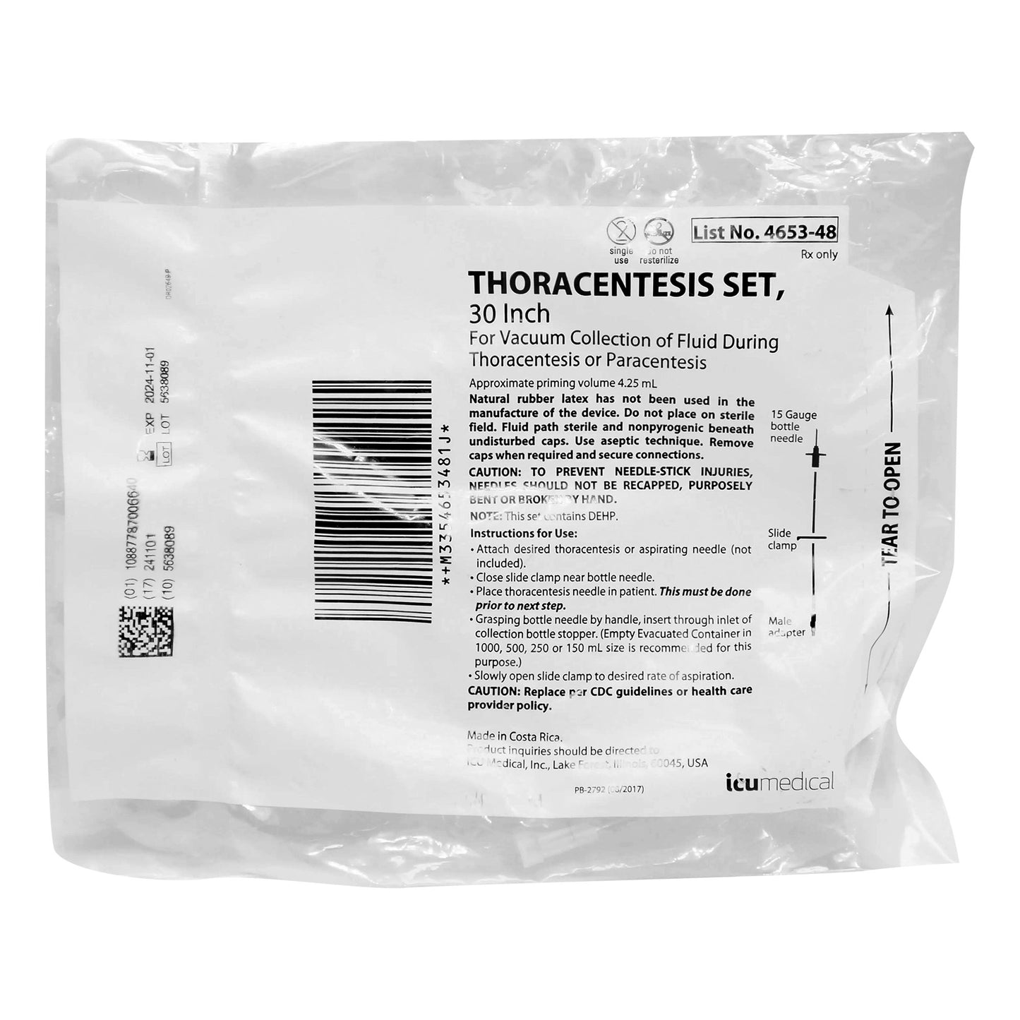 Thoracentesis Set Portex® Single Use - 4653-48