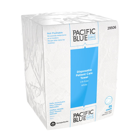 Washcloth Pacific Blue Select® 10 X 13 Inch White Disposable - 29506