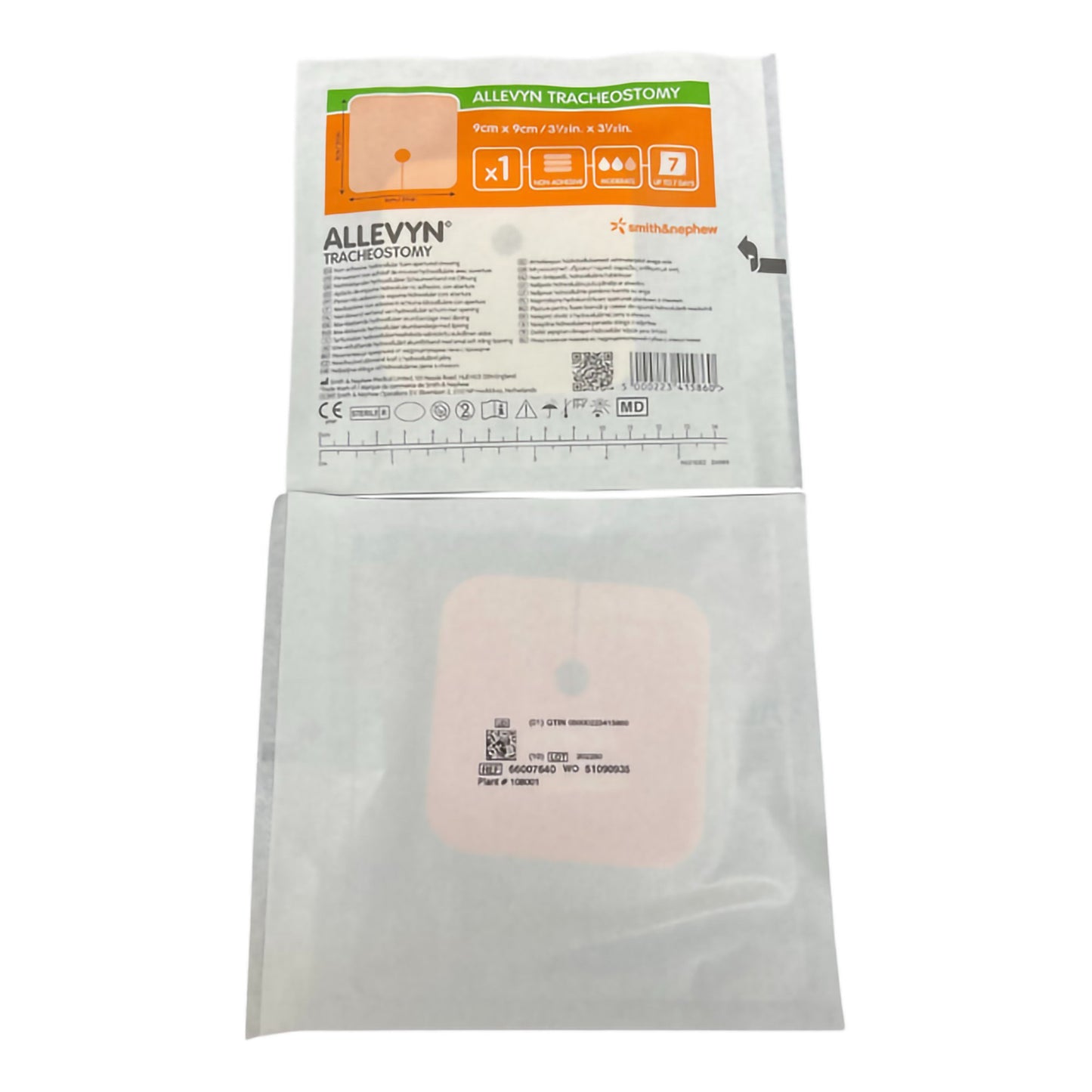 Smith & Nephew Allevyn Tracheostomy Nonadhesive Foam Dressing, 3.5 x 3.5 Inch 66007640