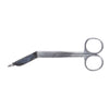 Bandage Scissors McKesson Lister 5-1/2 Inch Length Office Grade Stainless Steel NonSterile Finger Ring Handle Angled Blunt Tip / Blunt Tip - 43-2-231