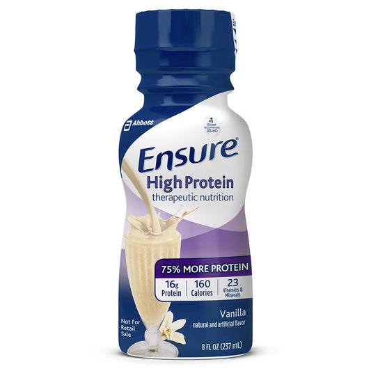 Ensure® High Protein Therapeutic Nutrition, Vanilla, 8-ounce bottle 64136