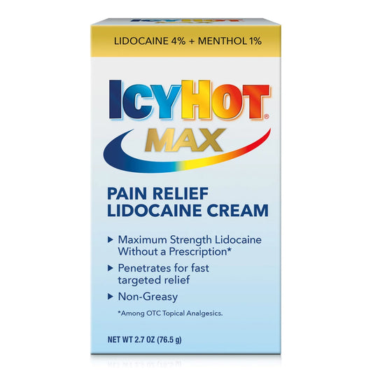 Icy Hot Lidocaine Pain Relief Cream 04116717101