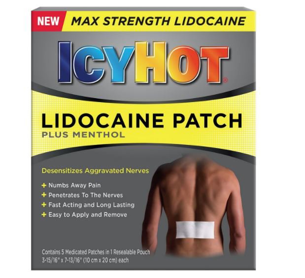 Icy Hot® Max Lidocaine Pain Relief Patch 04116717201
