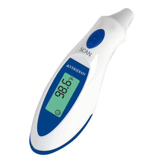 Tympanic Ear Thermometer Veridian Ear Probe Handheld - 09-340
