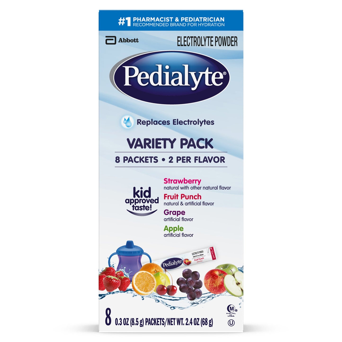 Pedialyte® Electrolyte Powder, Assorted Flavors 56090