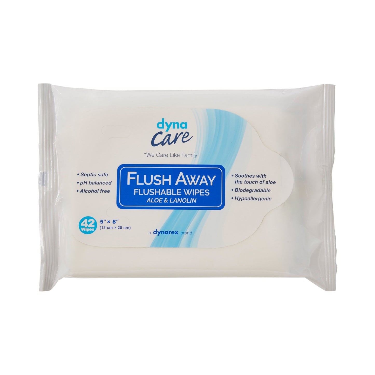 dynarex® Scented Flushable Wipes, Soft Pack 1324