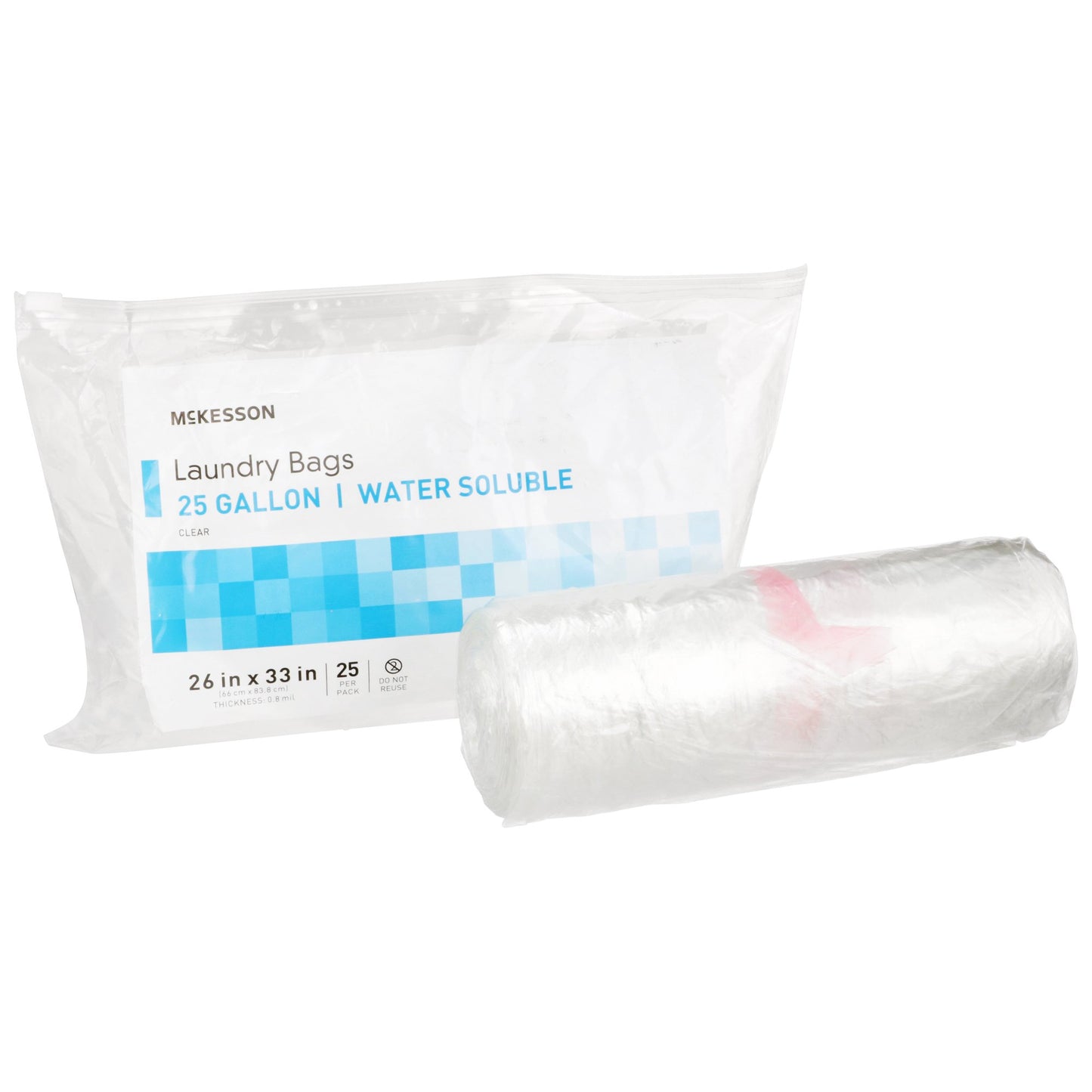 Water Soluble Laundry Bag McKesson 20 to 25 gal. 26 X 33 Inch - 03-641A