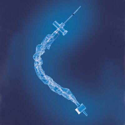 Closed Suction Catheter Kimvent® Tracheostomy Type T-Piece Style Thumb Valve Vent 12 Fr. Sterile - 21513511