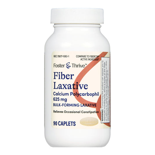 Foster & Thrive™ Fiber Laxative Calcium Polycarbophil 625 mg Caplets 70677108301