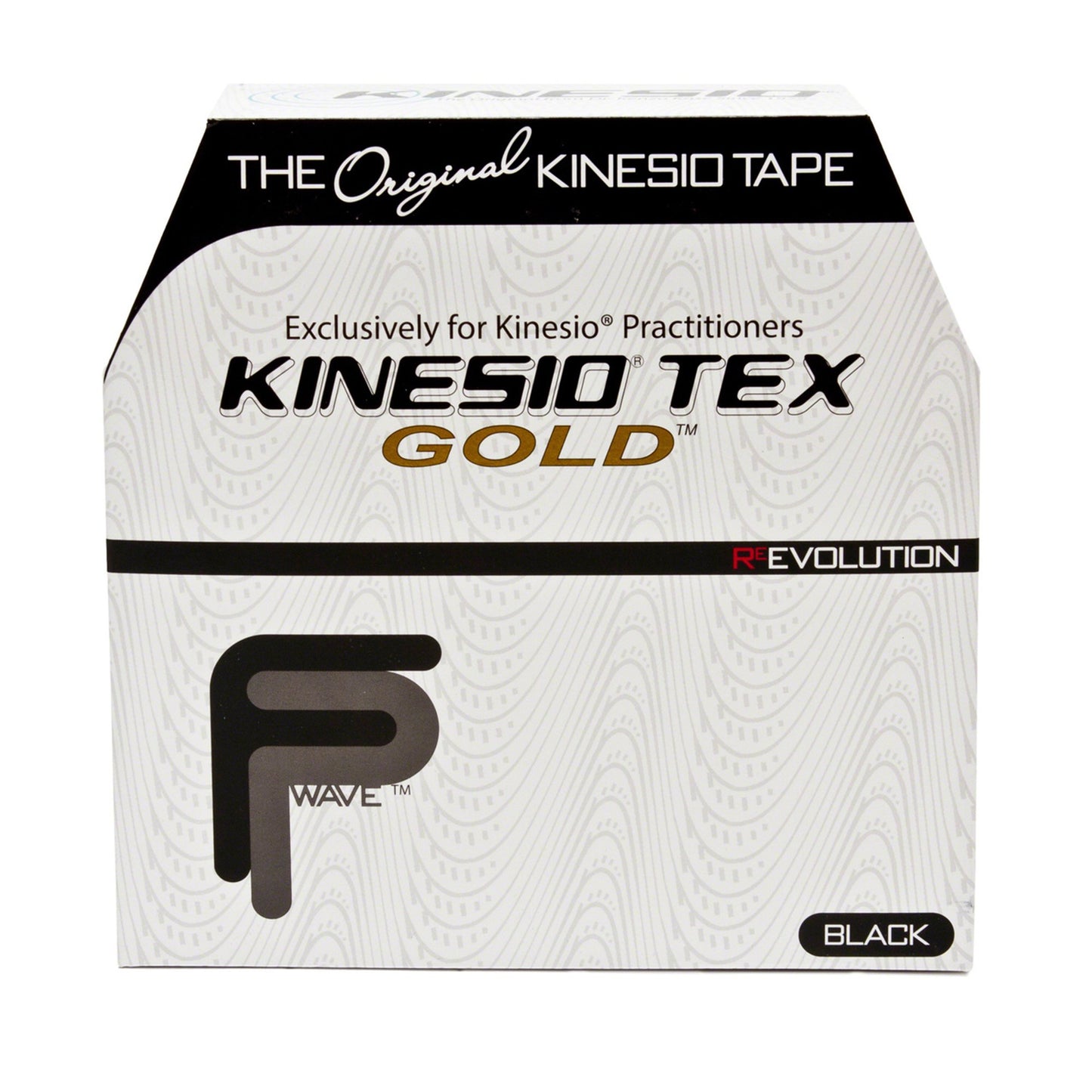 Kinesio® Tex Gold™ Cotton Kinesiology Tape, 2 Inch x 34 Yard, Black GKT45125FP