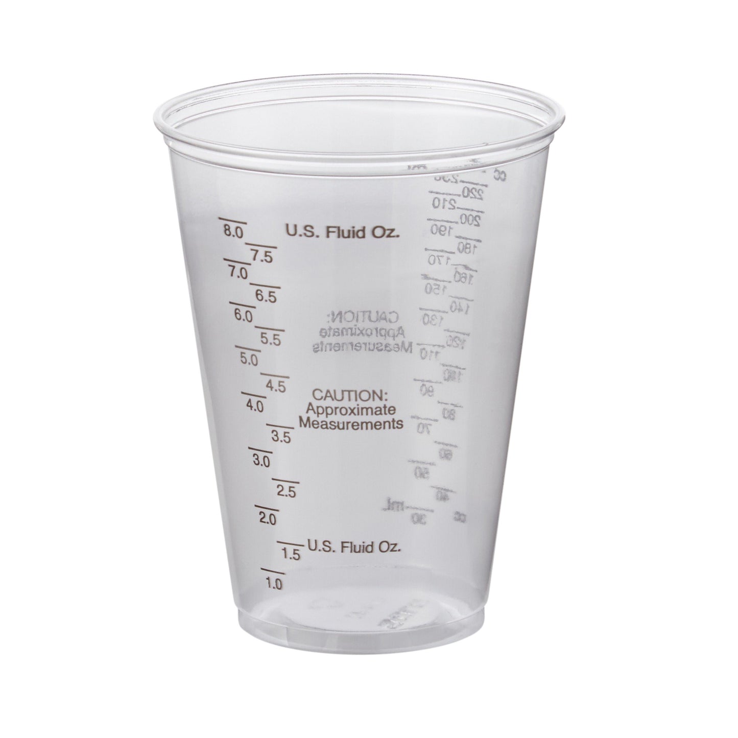 Solo Graduated Drinking Cup, Ultra Clear, 10 oz, Clear Plastic, Disposable TP10DGM
