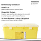 McKesson Prevent® Sharps Container, 8 Gallon, 13-1/2 x 17-3/10 x 13 Inch 2258
