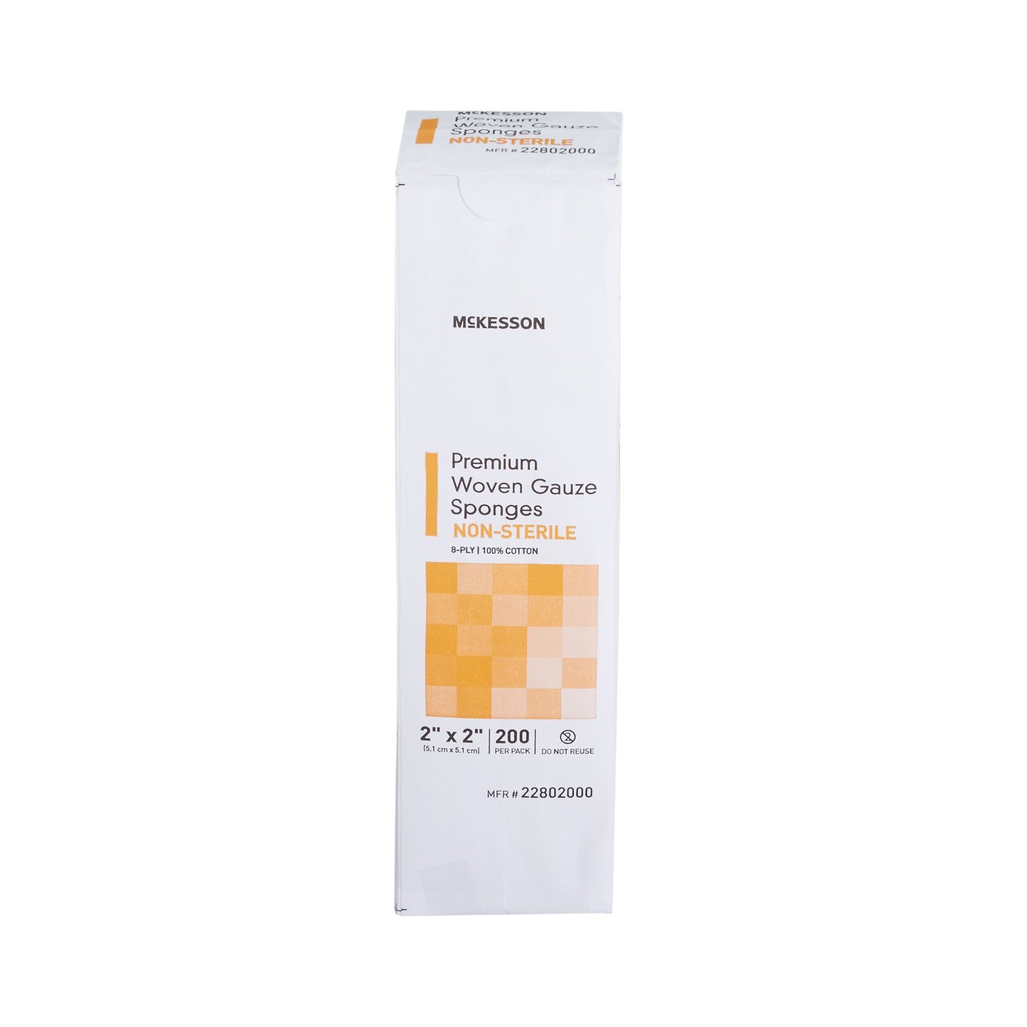 McKesson Gauze Sponge, 2 x 2 Inch, 8-Ply 22802000