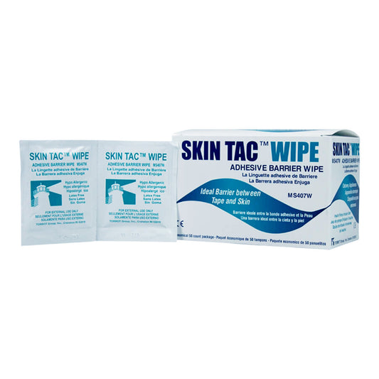 Skin Barrier Wipe Skin Tac™ 78 to 82% Strength Isopropyl Alcohol Individual Packet NonSterile - MS407-W