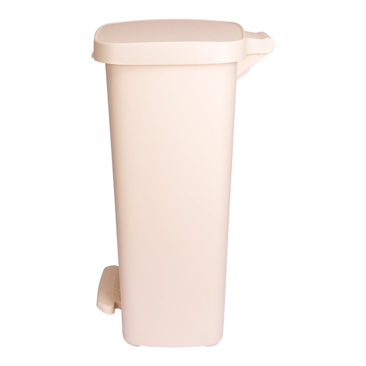 McKesson Waste Can with Step-On Pedal, Plastic, Beige, 15.16 x 14.76 x 26.57 Inch 16-25268