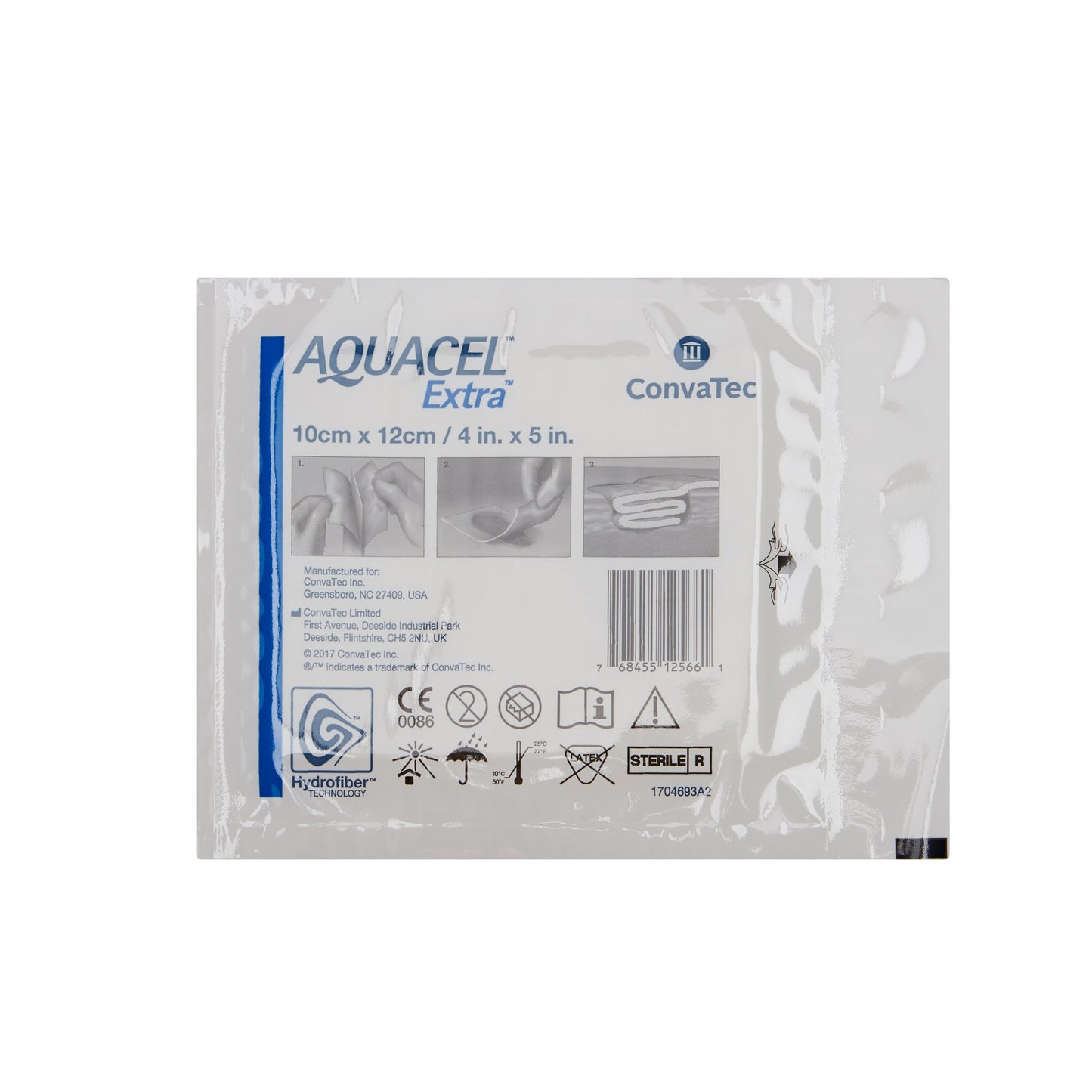 Aquacel® Extra™ Gelling Fiber Wound Dressing, 4 x 5 Inch 420674