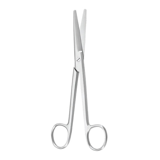 Dissecting Scissors McKesson Argent™ Mayo 6-3/4 Inch Length OR / Surgical Grade German Stainless Steel NonSterile Finger Ring Handle Curved, Beveled B