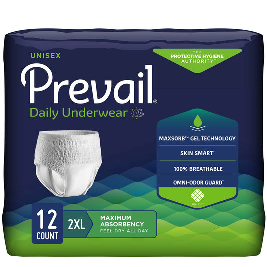 Prevail® Daily Underwear Maximum Absorbent Underwear, 2X-Large PV-517