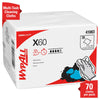 Task Wipe WypAll® X60 Light Duty 70 Count Poly Pack 10 X 12-1/2 Inch NonSterile Disposable - 41083