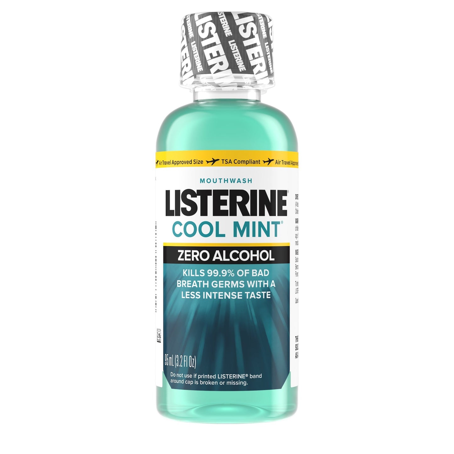 Listerine® Zero® Clean Mint Mouthwash, 3.2 oz. Bottle 524283000