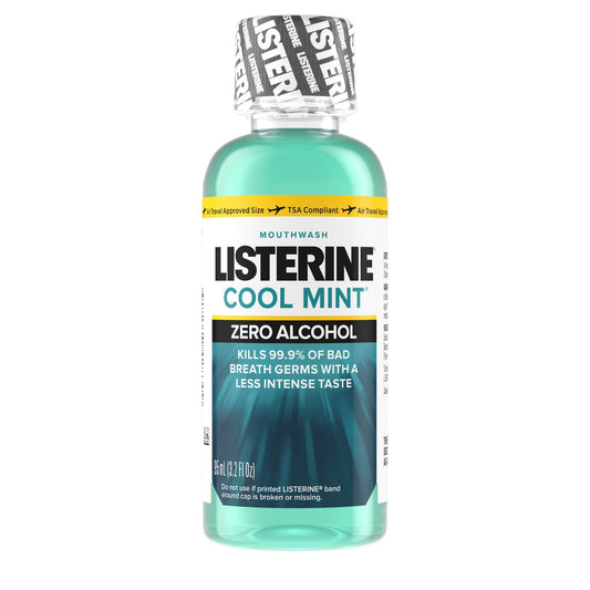 Listerine® Zero® Clean Mint Mouthwash, 3.2 oz. Bottle 524283000