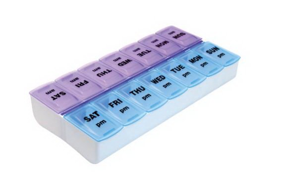 Apex Weekly Twice-A-Day Pill Organizer 70059B